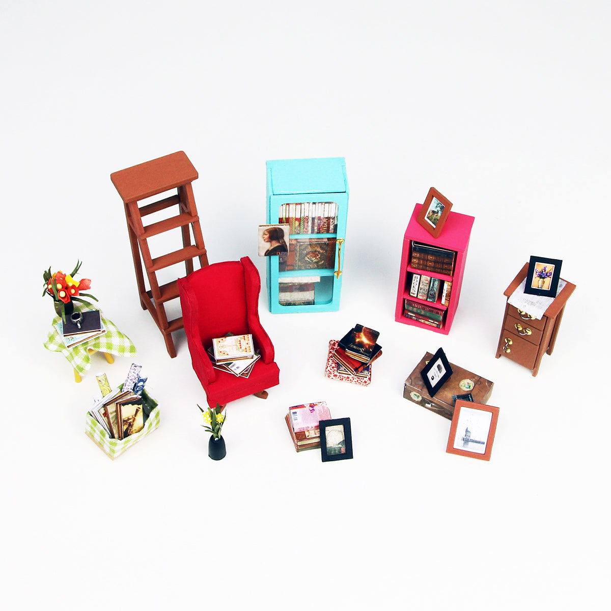 Snaps Sam’s Study 3D Wooden Puzzle - DIY Miniature Library House Kit