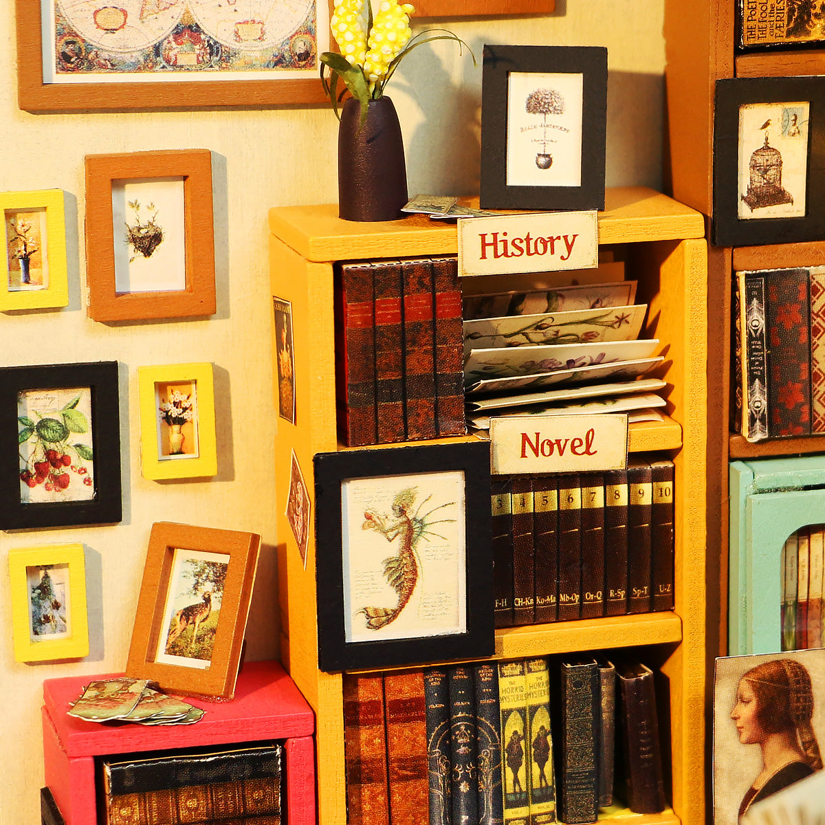 Snaps Sam’s Study 3D Wooden Puzzle - DIY Miniature Library House Kit