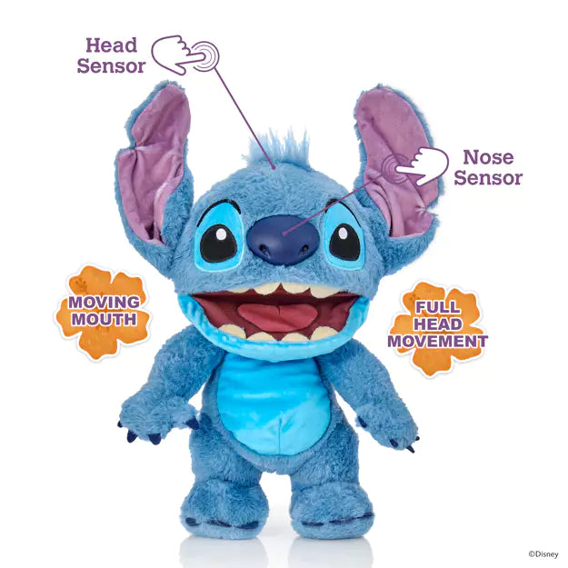 Disney Stitch Chatty Puppetronic – Interactive Animatronic Plush Toy