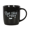 Kate's Clothing Bat Sh*t Crazy Mug – 500ml Gothic Spooky Ceramic Cup