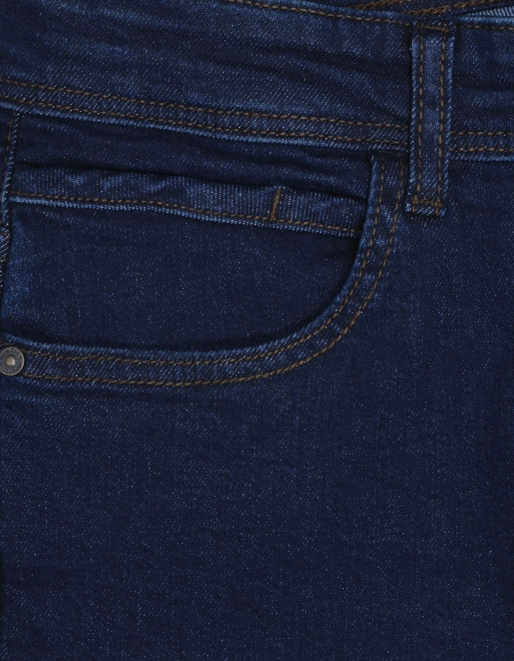 Basic Men's Denim Jeans - Dark Blue