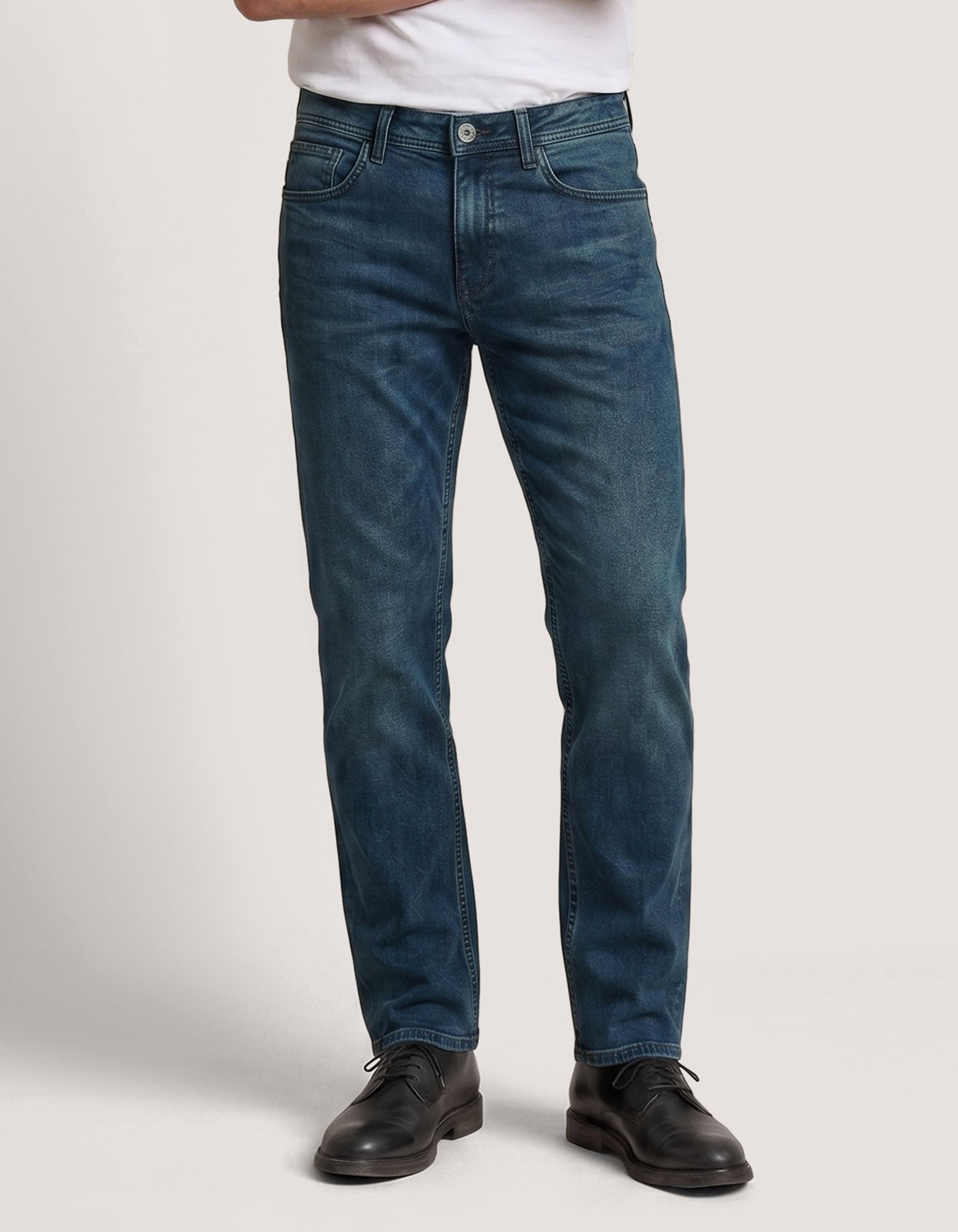 Classic Smart Jeans - Green Tint