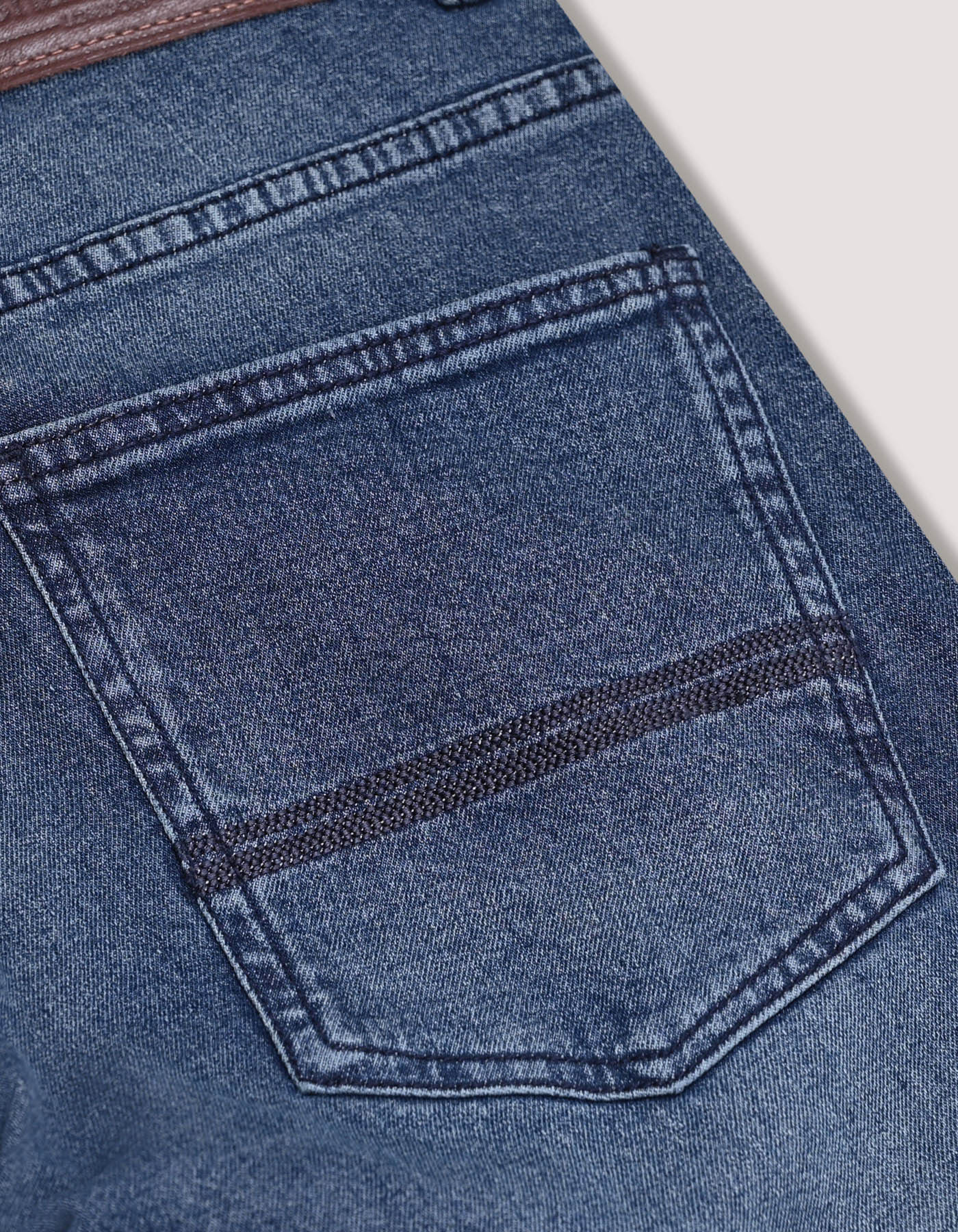 Men's Light Green Tinted Denim Jeans
