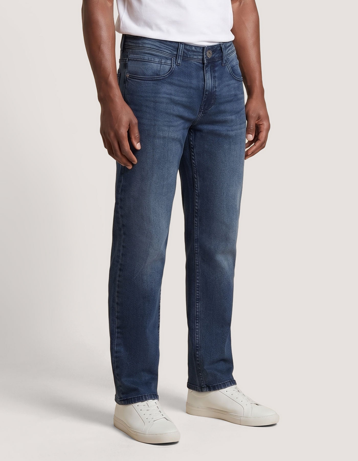Men's Light Green Tinted Denim Jeans