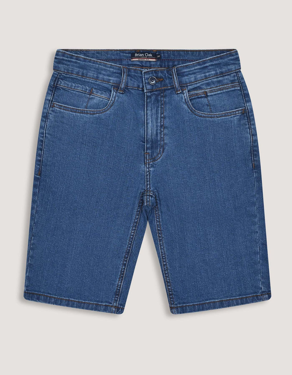 Blue Smart Fit Denim Shorts