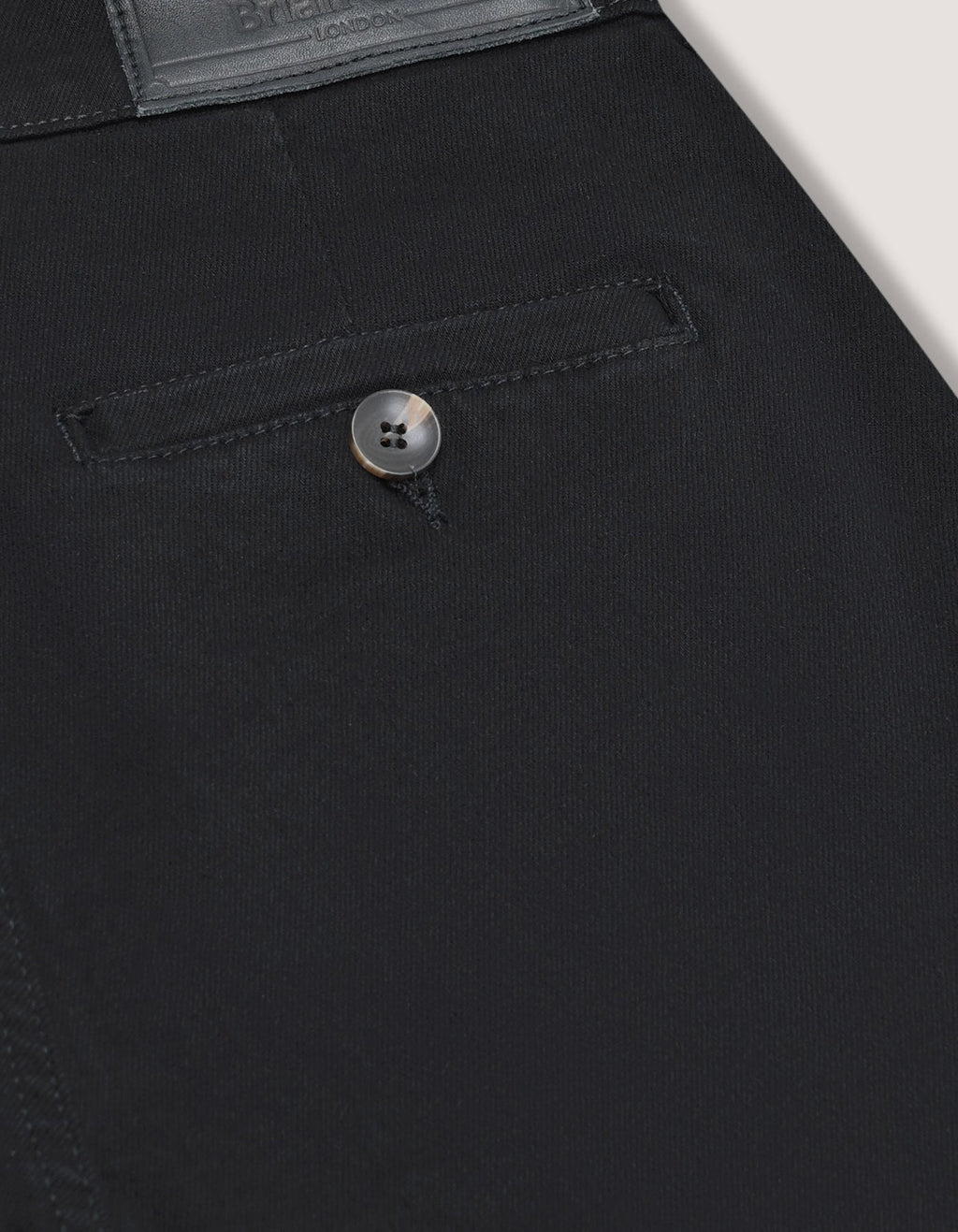Men's Cross Pocket Black Jeans