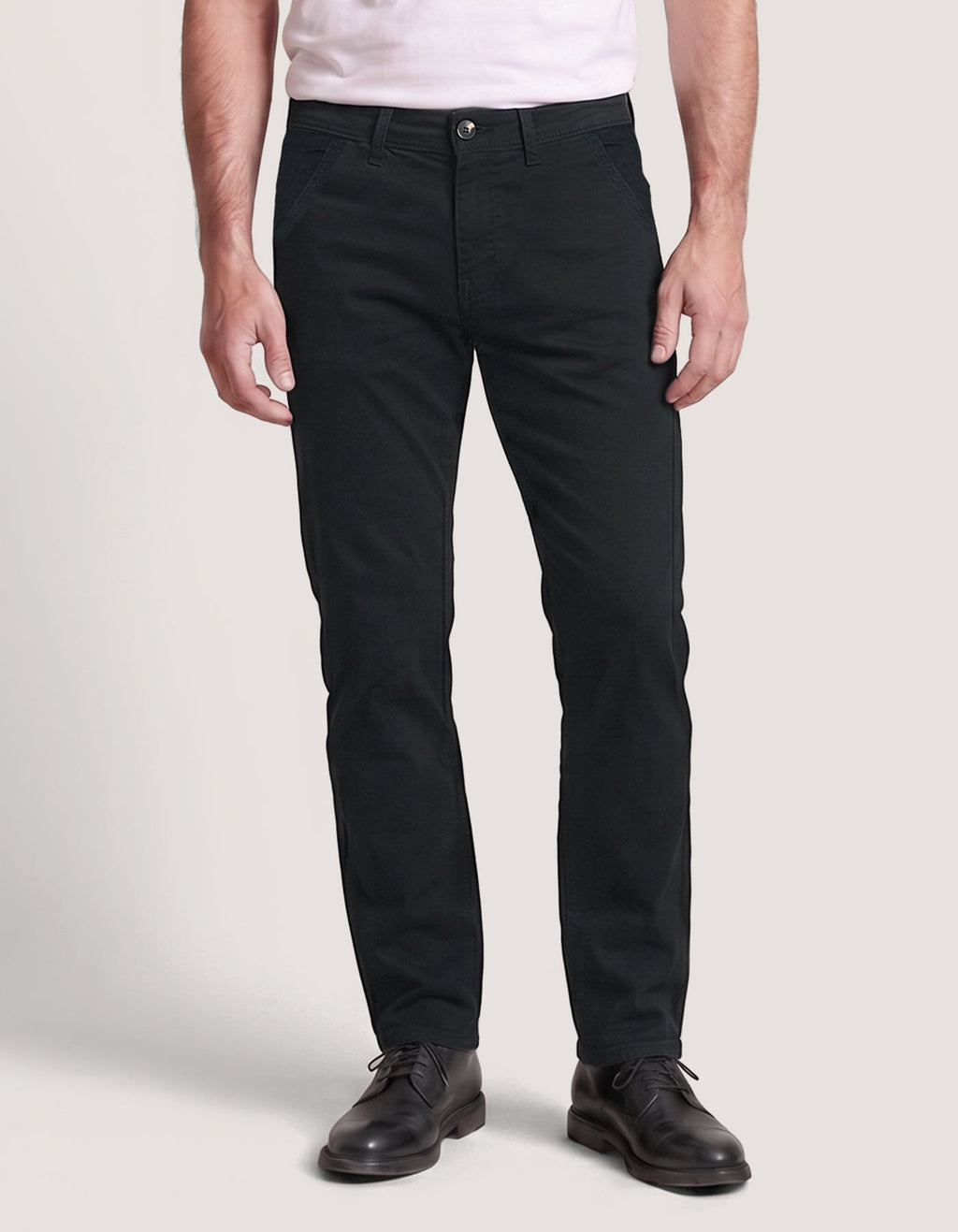 Men's Cross Pocket Black Jeans