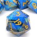 Astral Tide | Sharp Edge Dice | Resin | 7 Piece Set