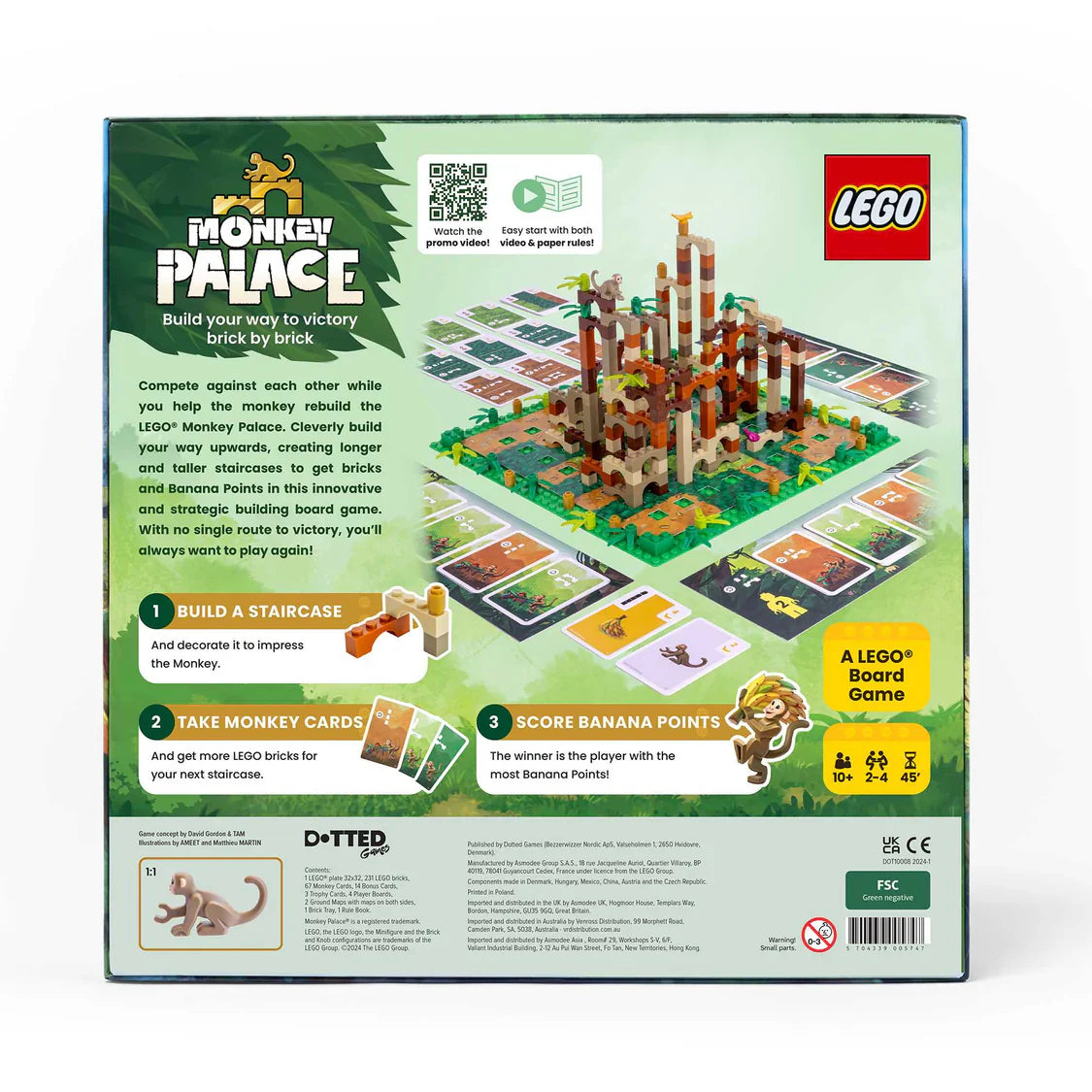 LEGO Monkey Palace Strategy Board Game – Building Toy for Ages 10+