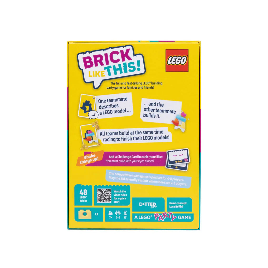 LEGO Brick Like This! Party Game – Snaps Family Building Challenge