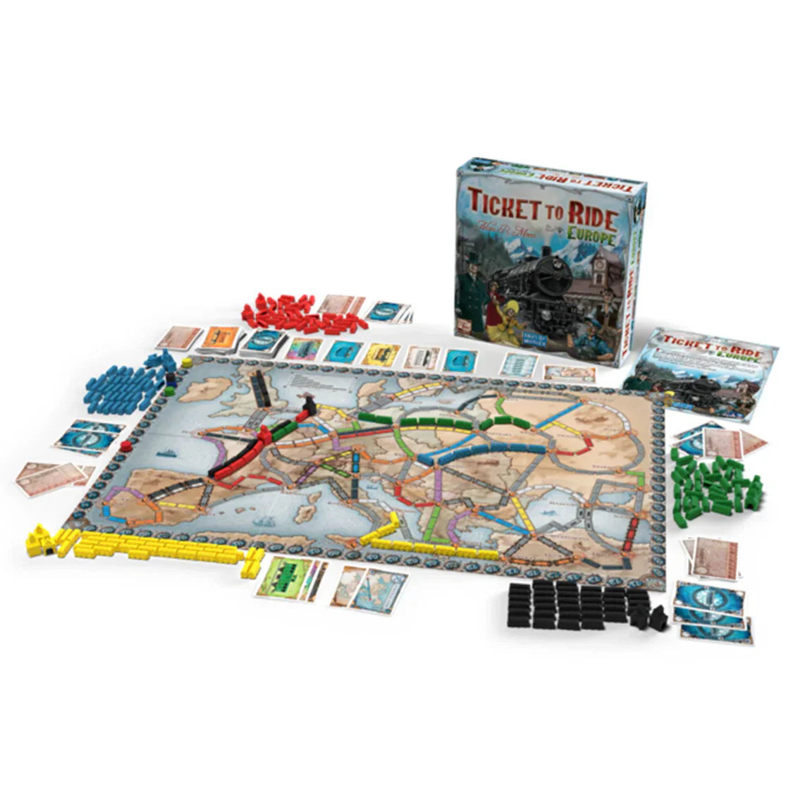 Ticket To Ride: Europe Board Game – Snaps Strategy Train Adventure