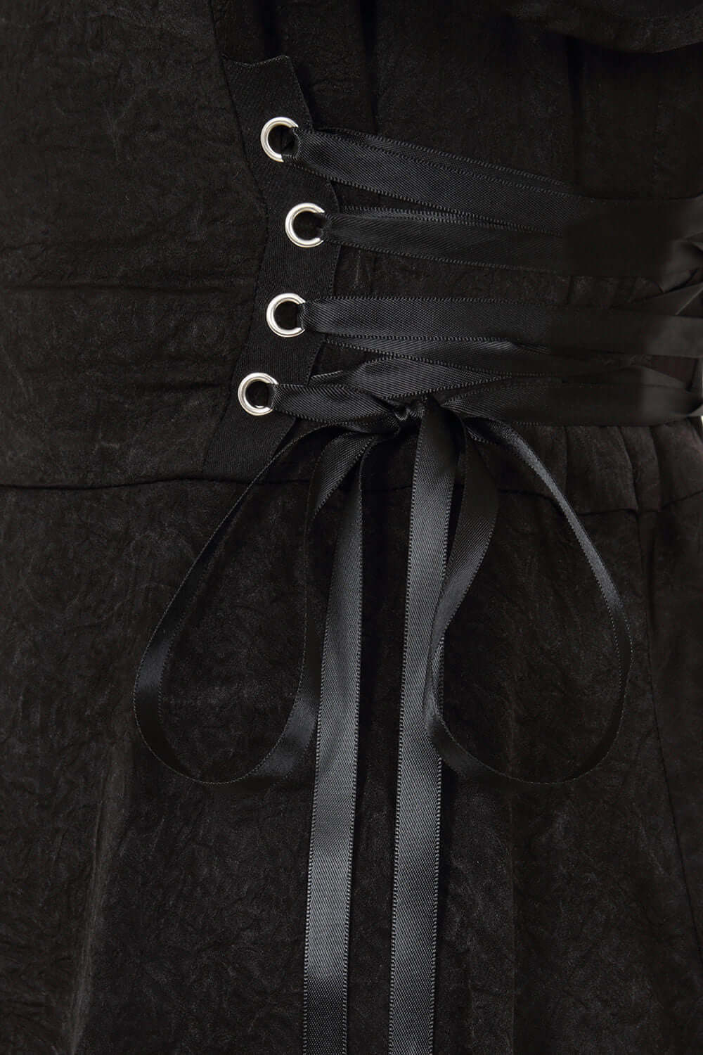 Banned Apparel Zora Dress – Black Lace Gothic Corset Asymmetrical Dress
