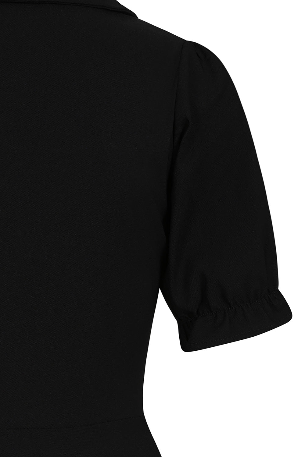 Banned Apparel Elysia Goth Dress – Black A-Line with Red Heart Detail