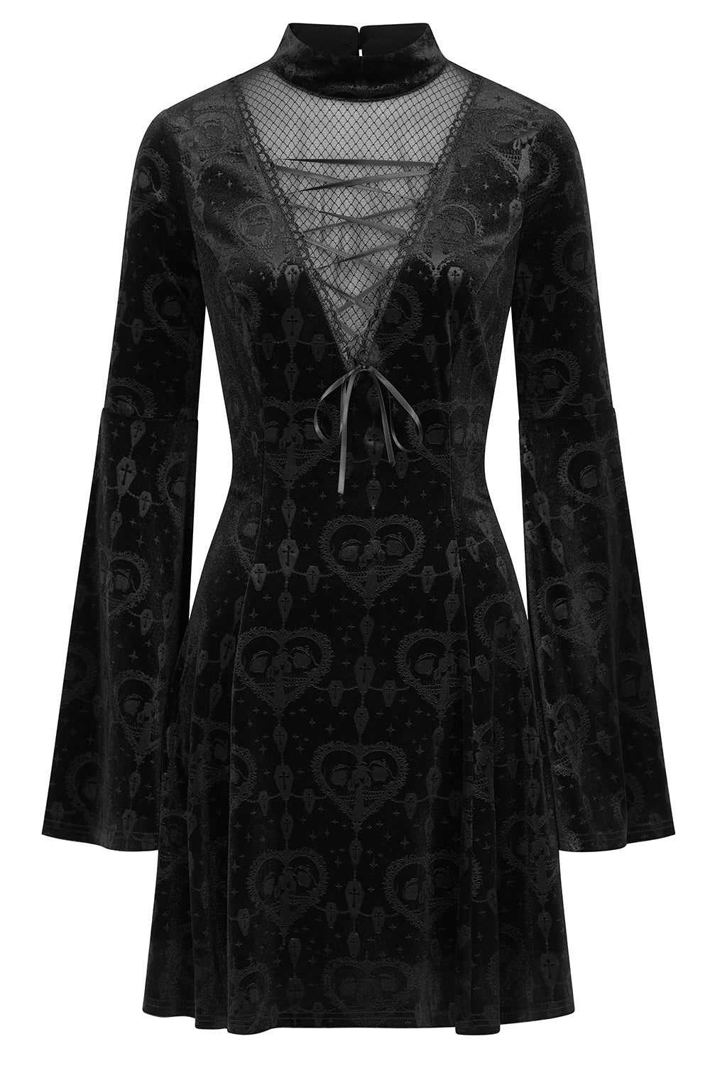 Banned Lucinda Gothic Lace Dress – Victorian Black Fit-and-Flare