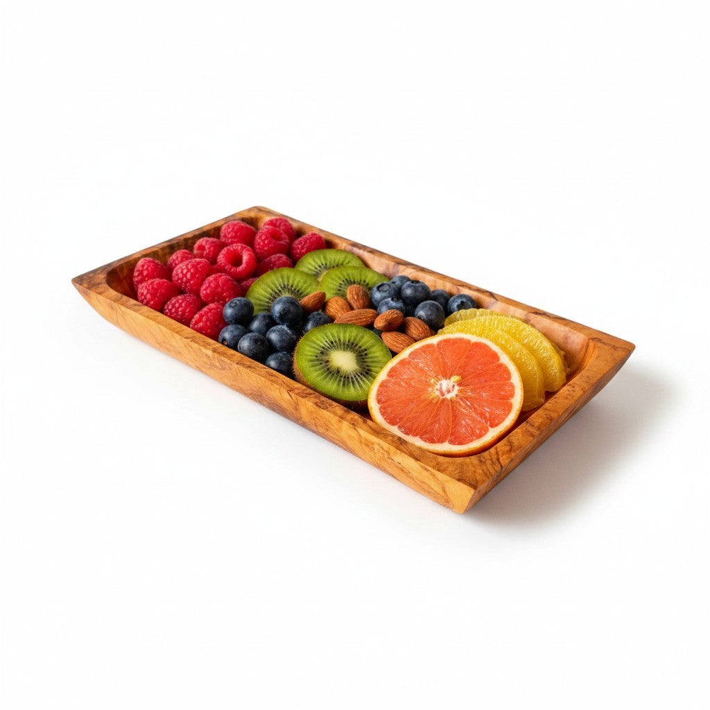 Olive Wood Rectangular Shaped Dish 27 cm, Sustainably Sourced, Eco-Friendly, handmade, gift