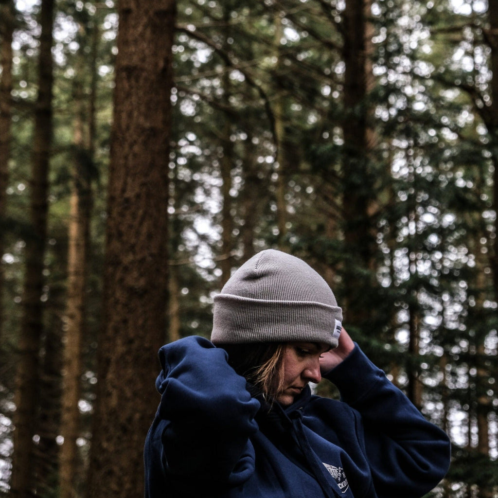 Uggly and Co Grey Fisherman Beanie – Soft Knit Cuffed Winter Hat