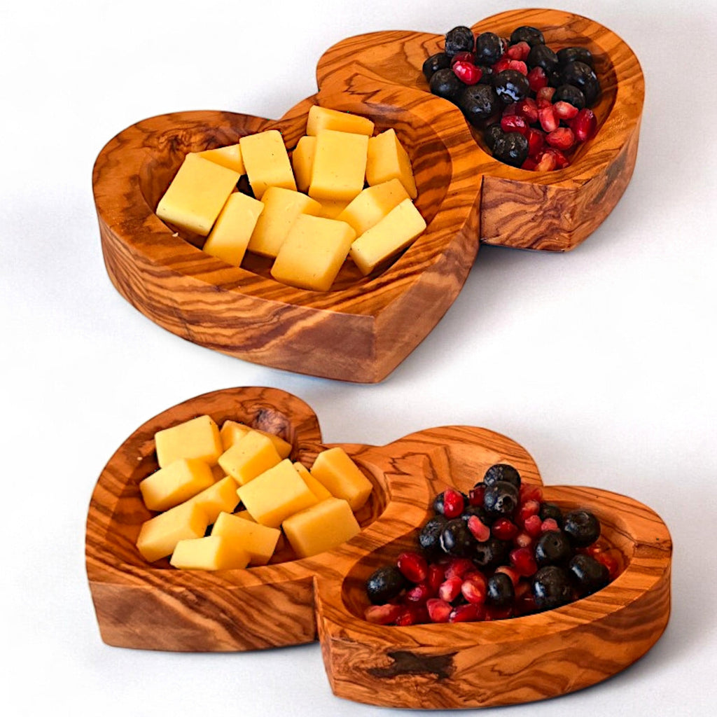Olive Wood Heart Shaped Dish , Wooden Ring dish, unique dish, Nut dish, living room, Sustainably Sourced, Eco-Friendly, handmade, gift