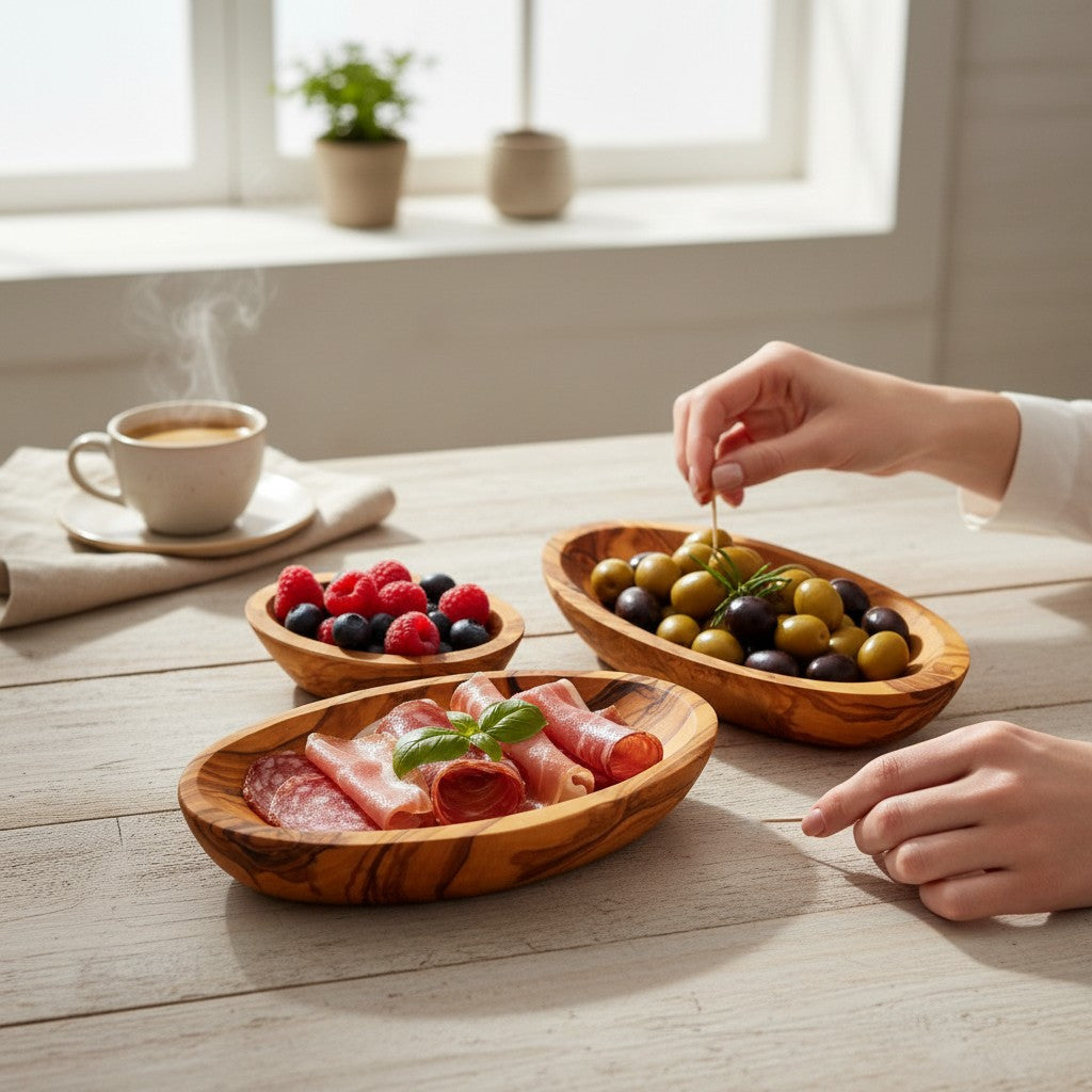 Olive Wood Small Oval Dish