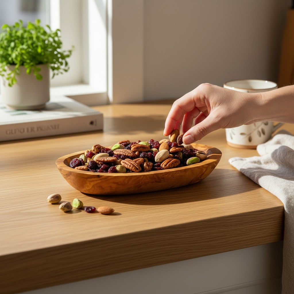 Olive Wood Small Oval Dish 10-13-16 cm