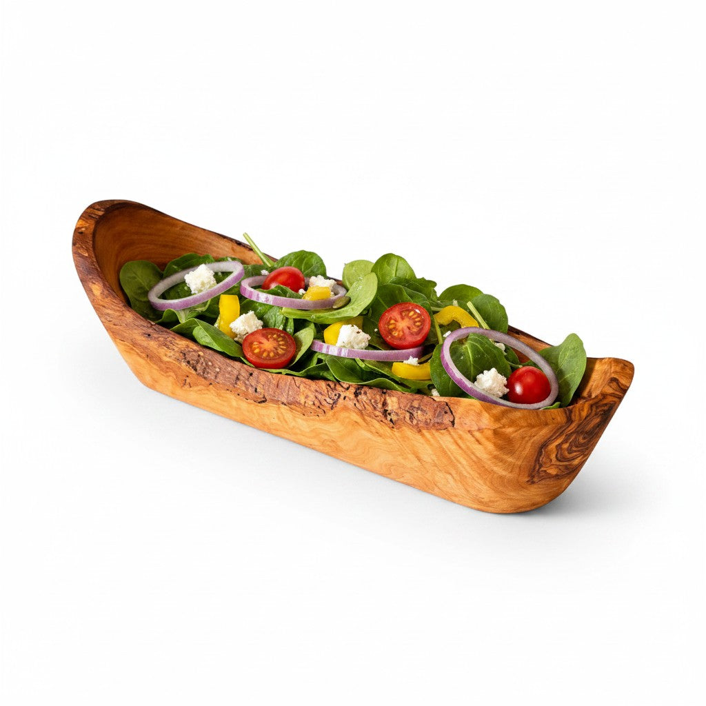 Olive Wood Rustic Serving Dish 30 cm
