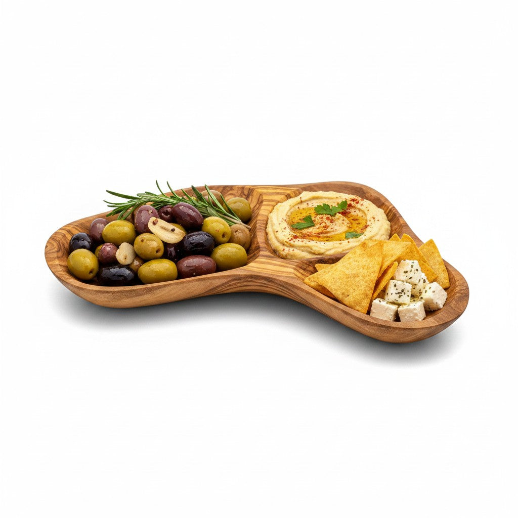Olive Wood Tray-Nut Dish,  snacks Dish, olives Dish , cheese Dish 35 cm, Sustainably Sourced, Eco-Friendly, handmade, gift