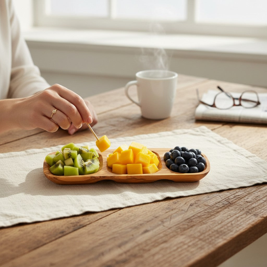 Olive Wood Tray-Nut Dish,  snacks Dish, olives Dish , cheese Dish 35 cm, Sustainably Sourced, Eco-Friendly, handmade, gift