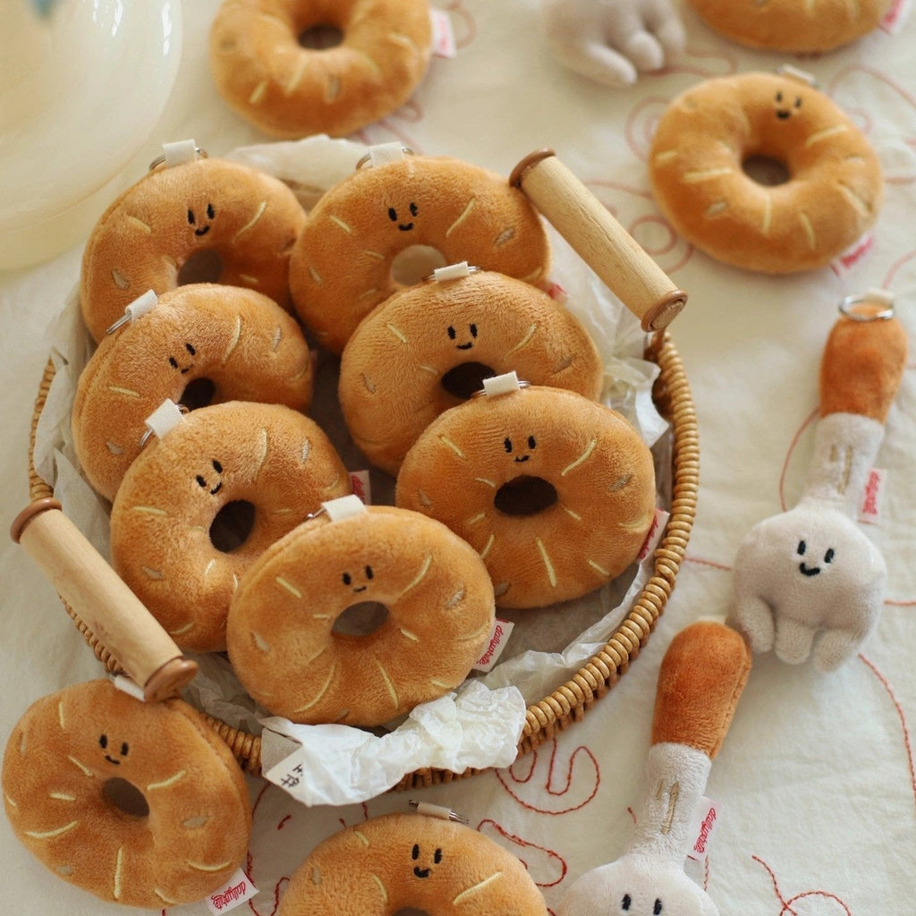 LuLuFun Studio Bread Plush Bakery Bag Charm – Kawaii Stuffed Food Toy