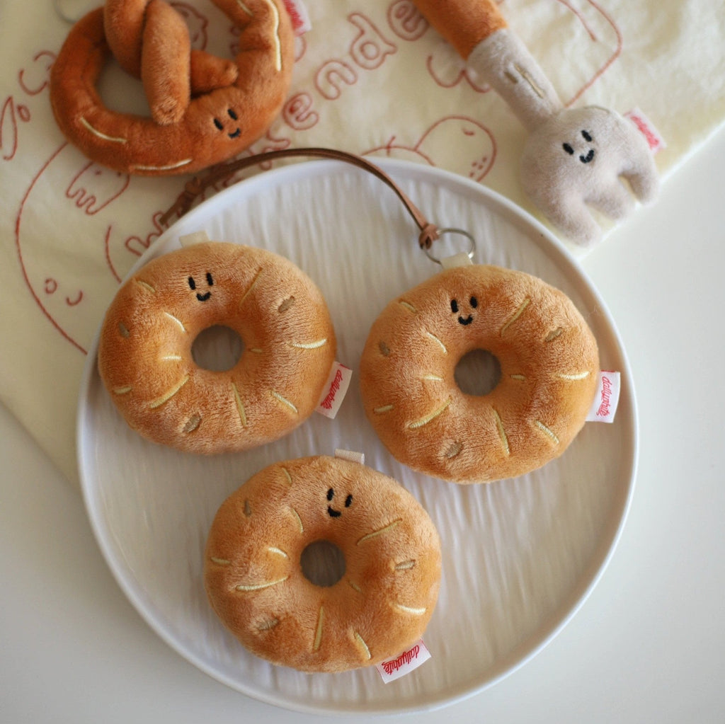 LuLuFun Studio Bread Plush Bakery Bag Charm – Kawaii Stuffed Food Toy