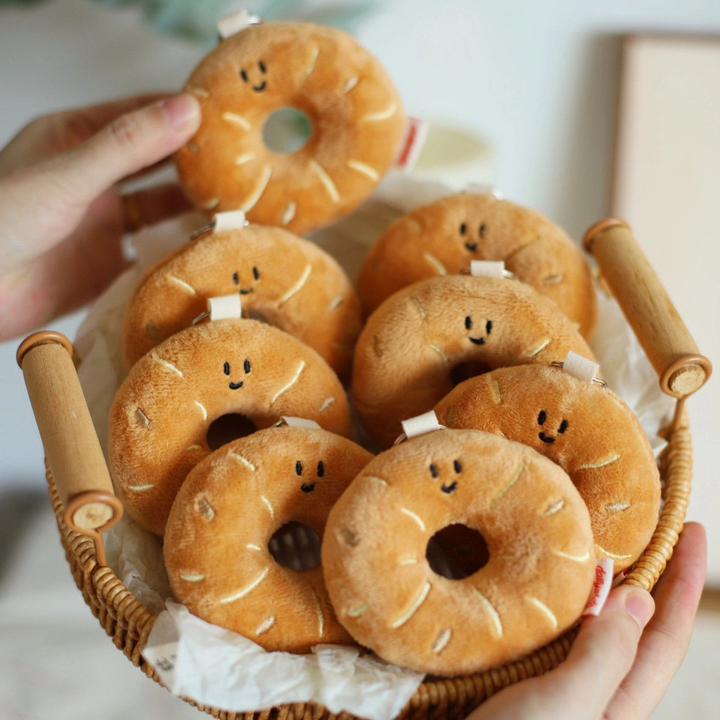 LuLuFun Studio Bread Plush Bakery Bag Charm – Kawaii Stuffed Food Toy