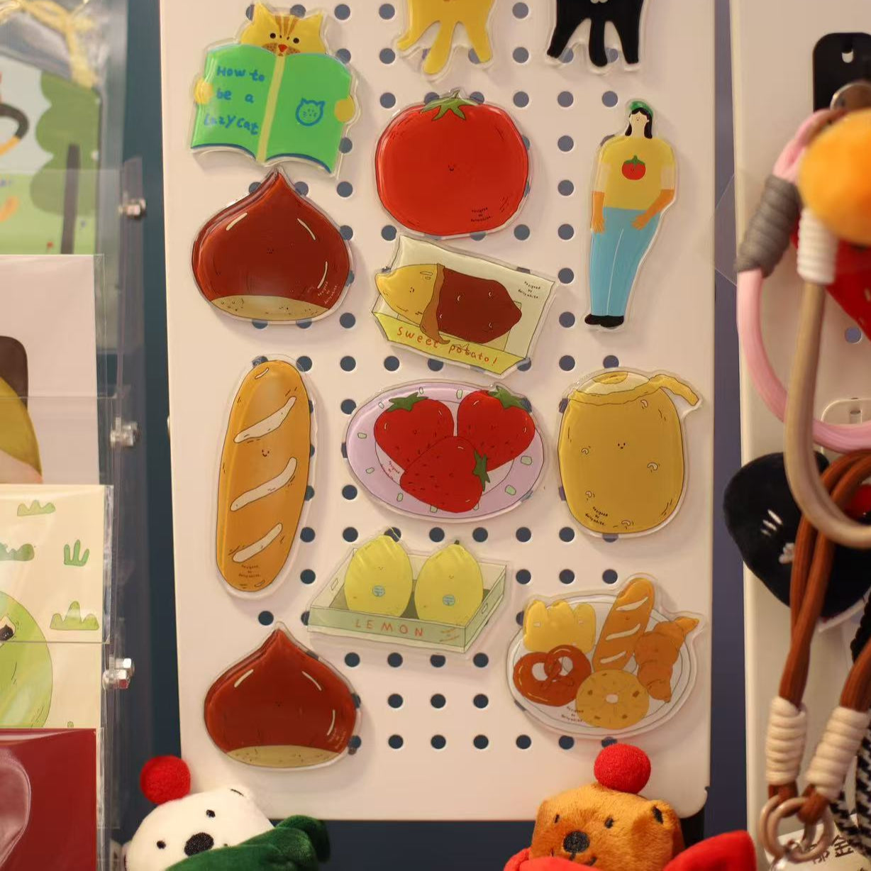 LuLuFun Studio Cute Food Fridge Magnets – Vegetable & Bread Decor