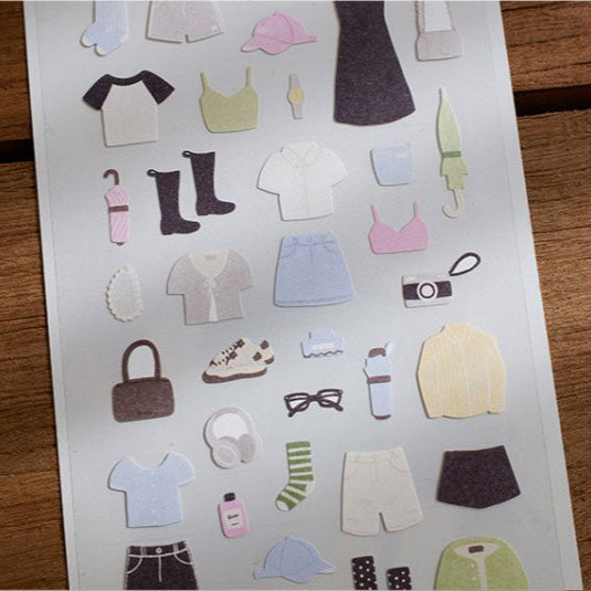 Suatelier Dailylook Decorative Sticker Sheet for Journaling - LuLuFun