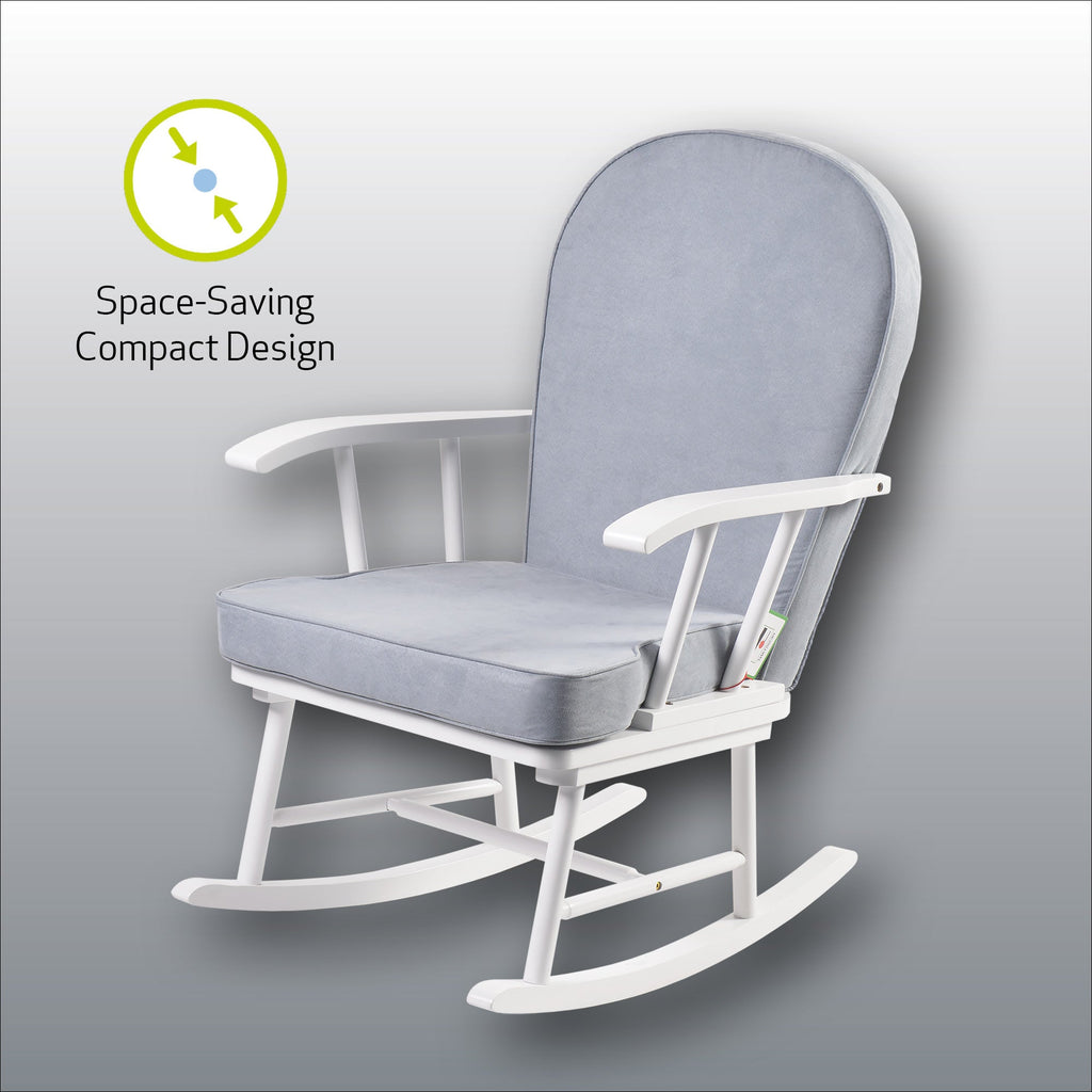 Dalby Nursing Rocking Chair - White/Cloud Grey