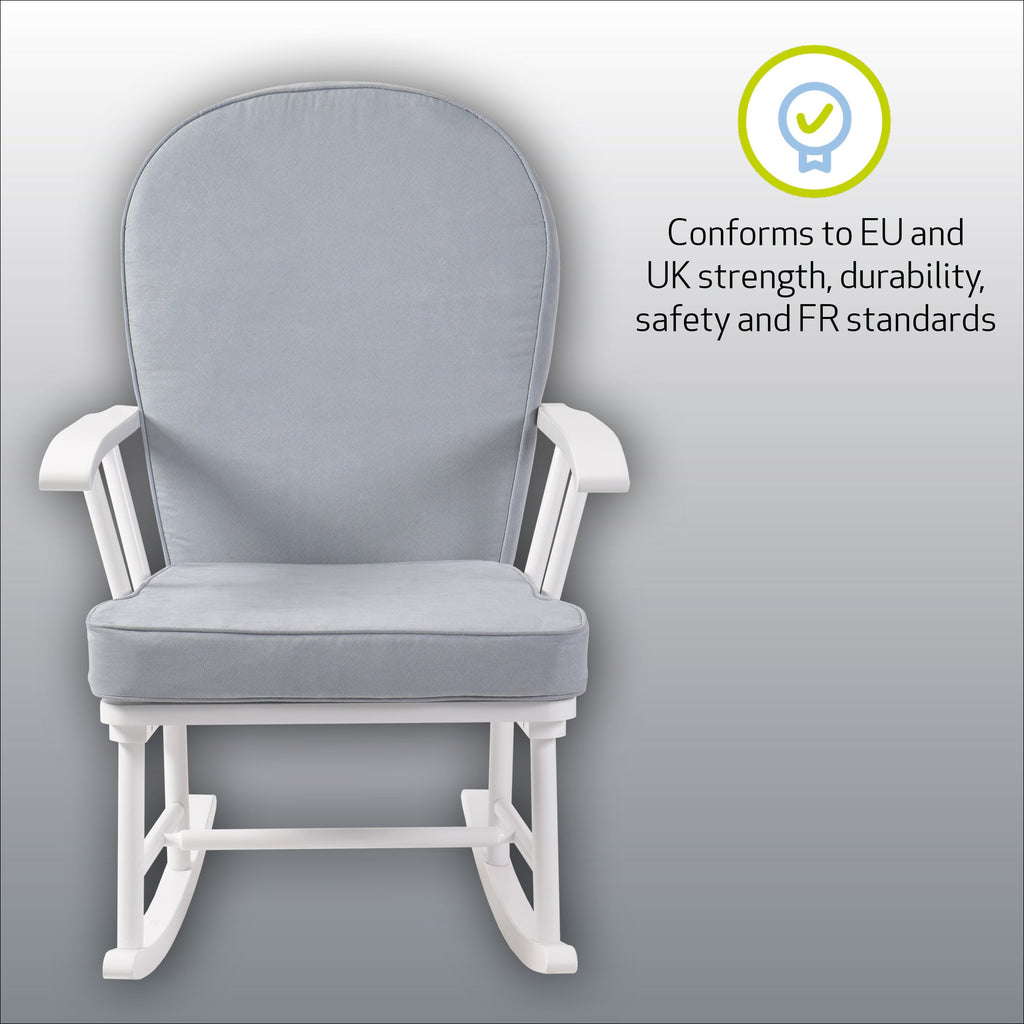Dalby Nursing Rocking Chair - White/Cloud Grey