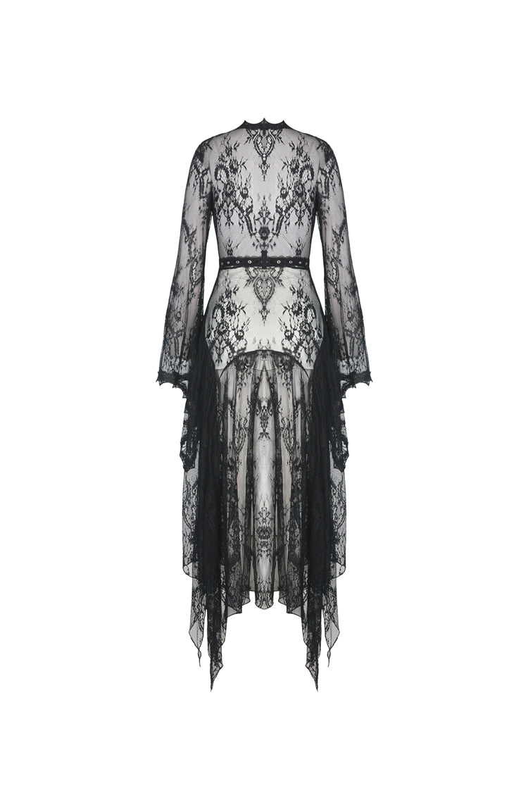 Dark In Love Larissa Lace Robe – Gothic Bell Sleeve Layering Piece