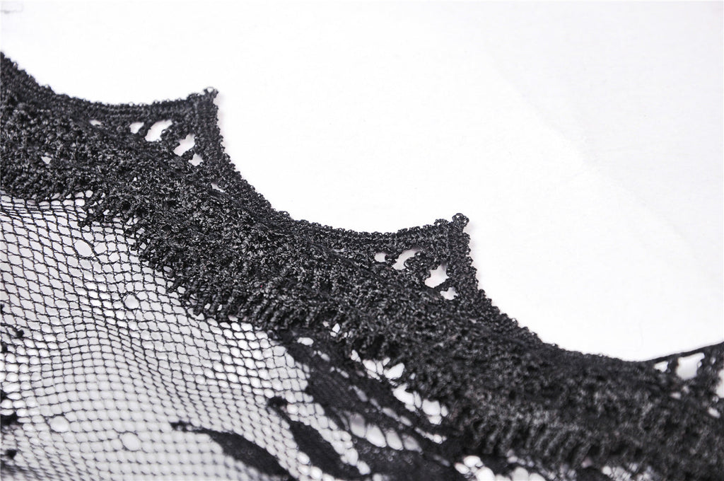 Dark In Love Larissa Lace Robe – Gothic Bell Sleeve Layering Piece