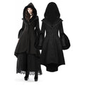 Dark In Love Rivendell Black Elven Coat with Faux Fur and Hood