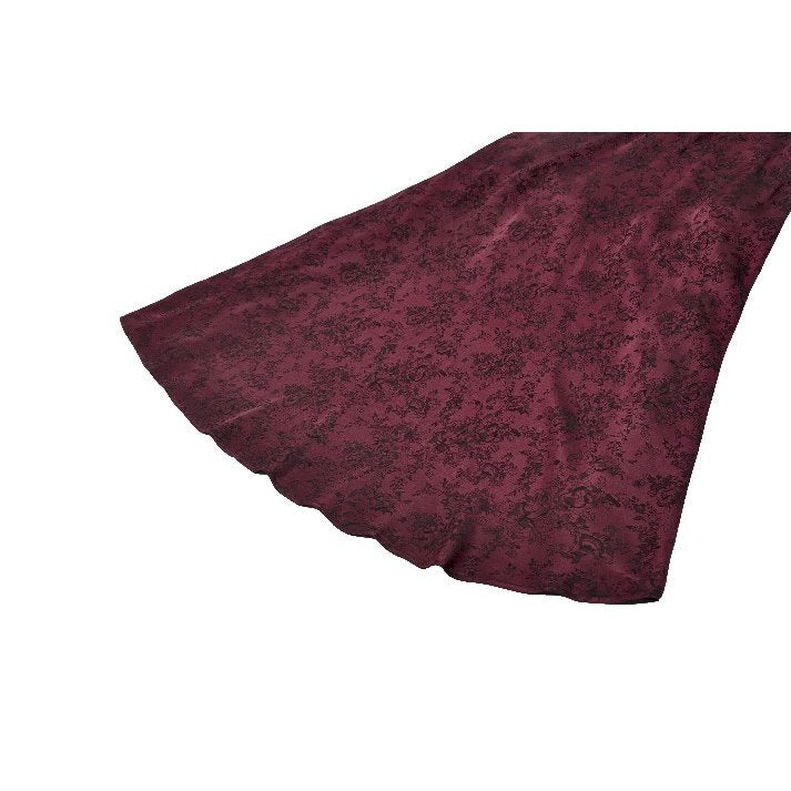 Dark in Love Belladonna Velvet Lace Dress – Gothic Wine Red Velveteen