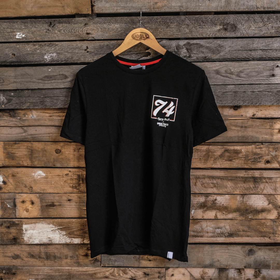 Davey Todd 74 Isle of Man TT Racing Tee – Uggly and Co Black Cotton