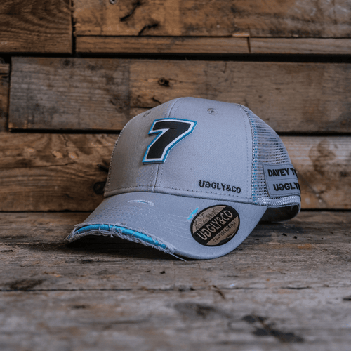 Davey Todd Official 2025 Trucker Hat – Steel Grey Motorsport Racing Cap