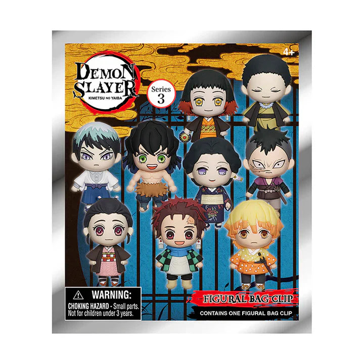 Demon Slayer Series 3 3D Foam Collectible Bag Clip - Blind Bag by Snaps