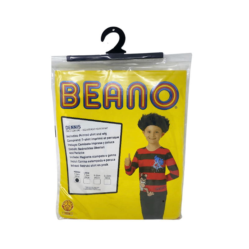 Dennis The Menace Kids Costume with Wig | Boys Fancy Dress Age 5-6