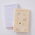 LuLuFun Studio Food Record Memo Pad – 60 Sheet Meal Tracker Note Pad