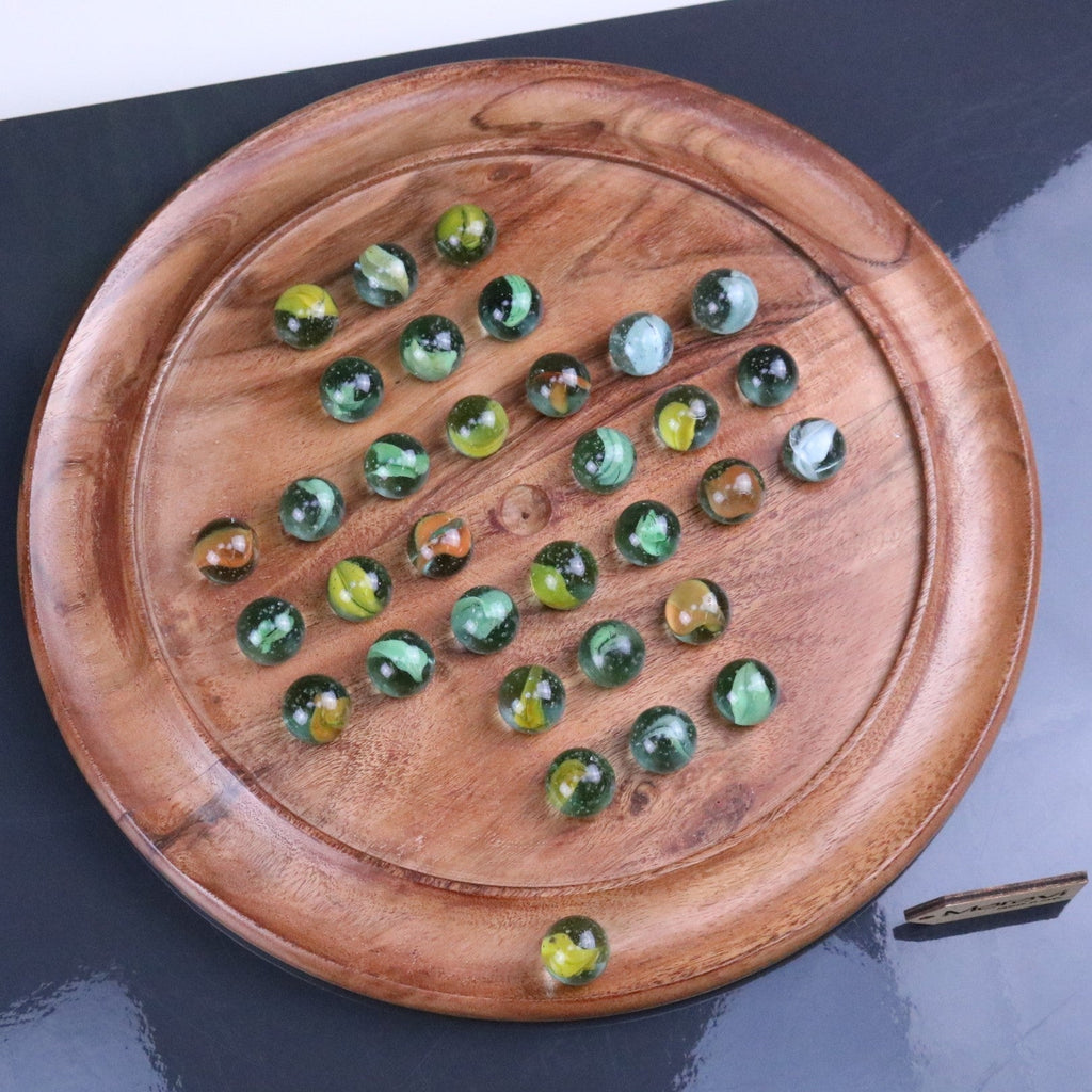 Dinod Large Wooden Solitaire Game Set