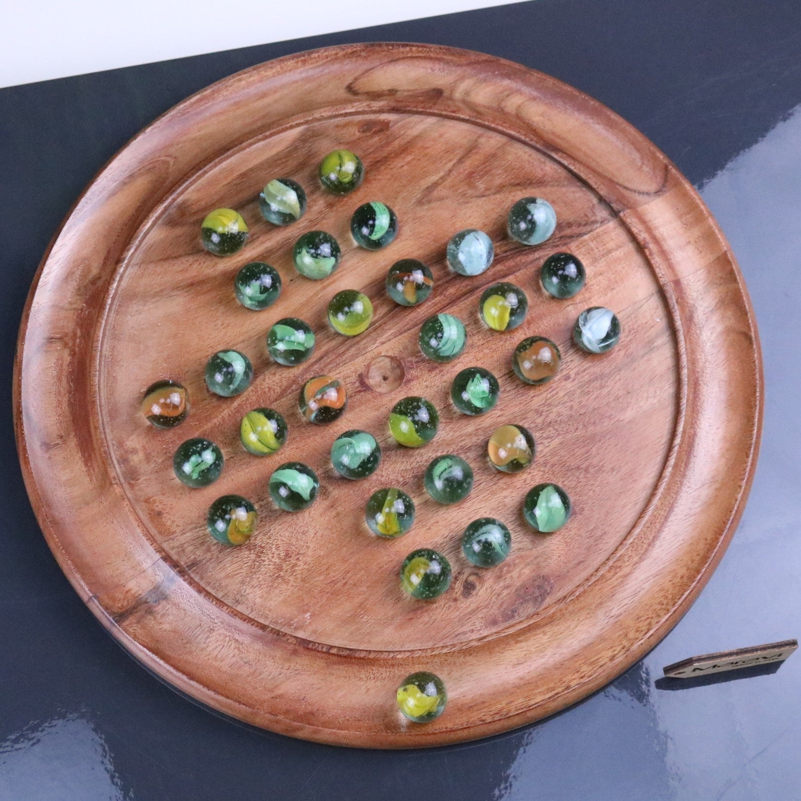 Dinod Large Wooden Solitaire Game Set