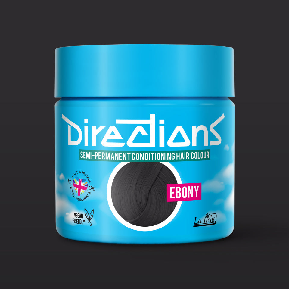 La Riche Directions Ebony Semi Permanent Hair Dye - Vegan - 100ml