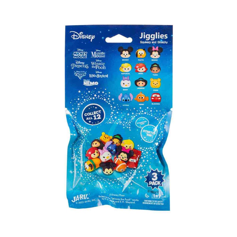 Disney Jigglies Squishy & Stretchy Fidget Toy 3 Pack – Sensory Figures