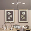 Orsina Nason Silver Leaf Botanical Wall Art with Wooden Frame