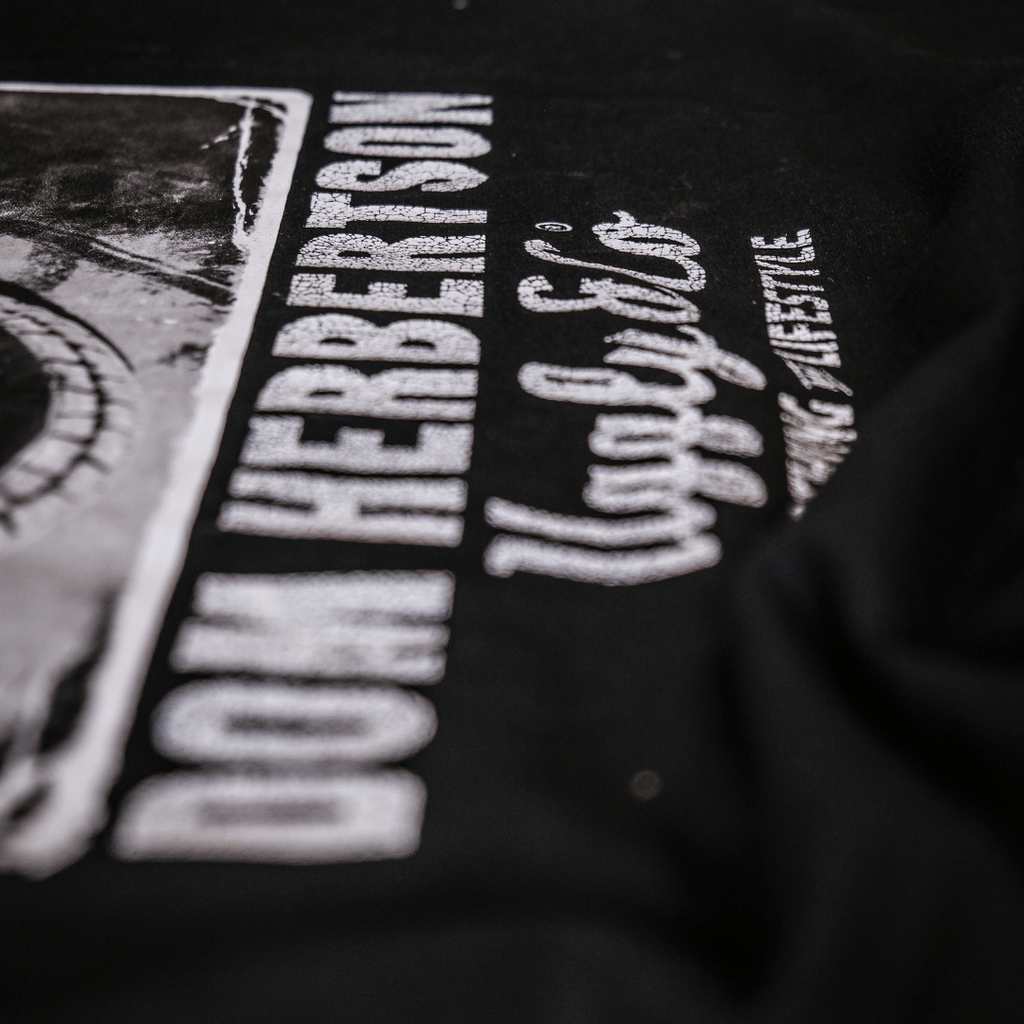 Uggly and Co Dom Herbertson Flattrack Tee – Heavyweight Cotton Graphic