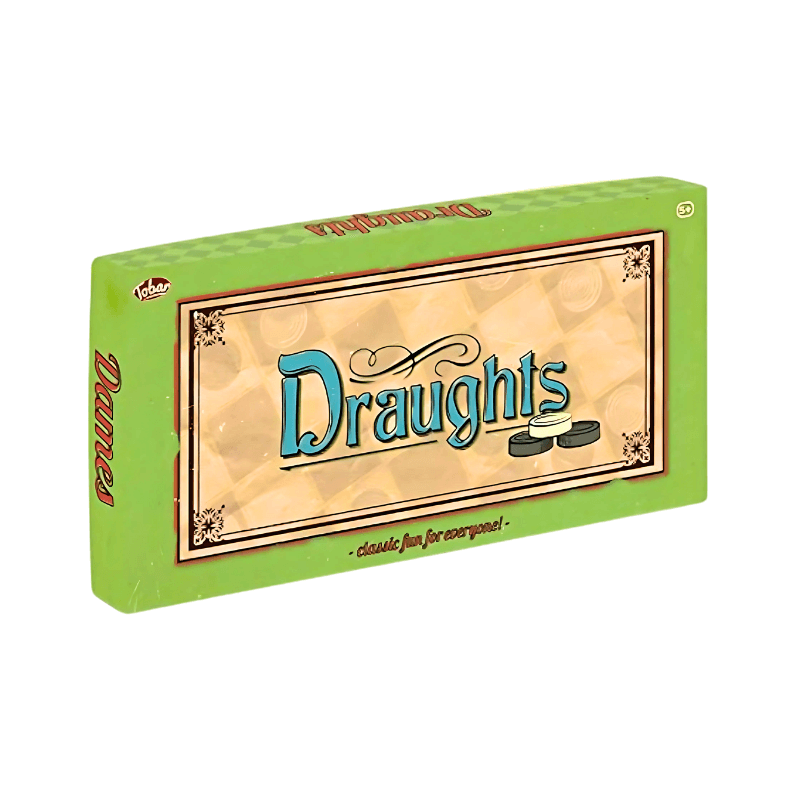 Draughts Classic Board Game by PoundFun – Traditional Strategy Tabletop