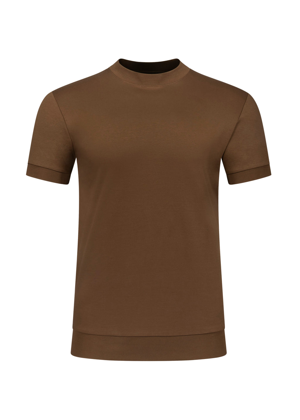 Forbes Luxury Menswear Tobacco Slim Fit Premium Cotton T-Shirt
